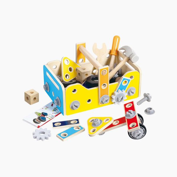 Building Basics Toolbox Wooden Construction Set