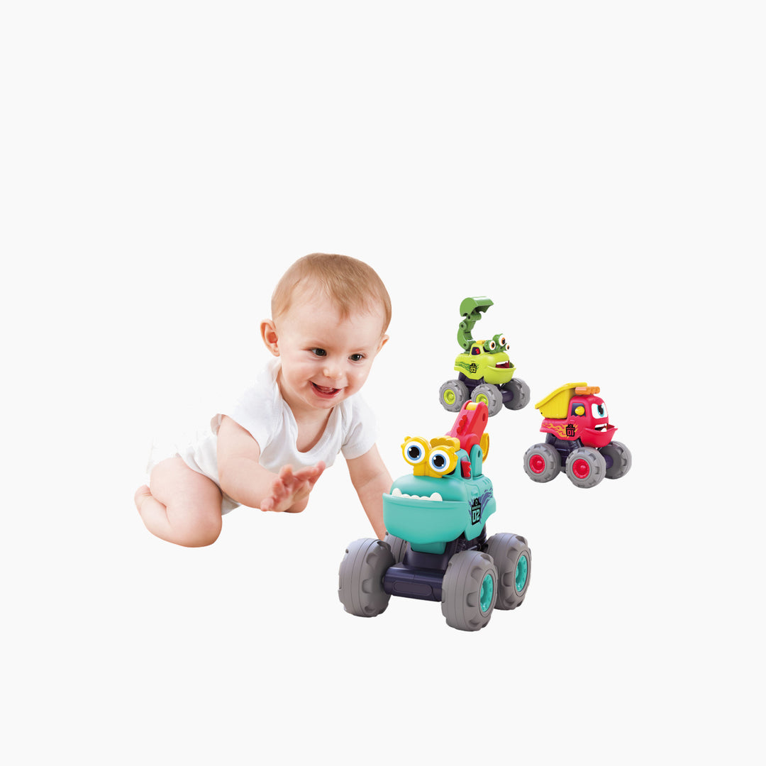 Hola Fun Monster Construction Truck Set