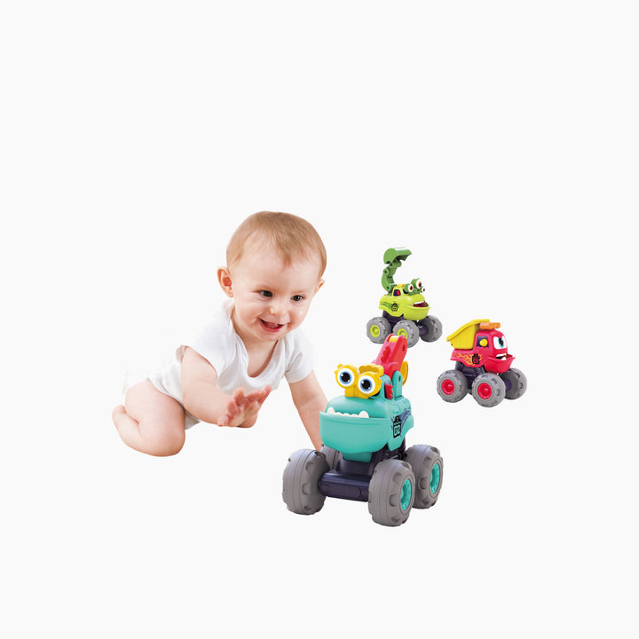 Hola Fun Monster Construction Truck Set