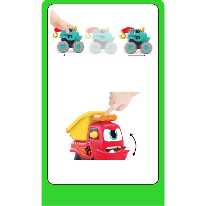 Hola Fun Monster Construction Truck Set