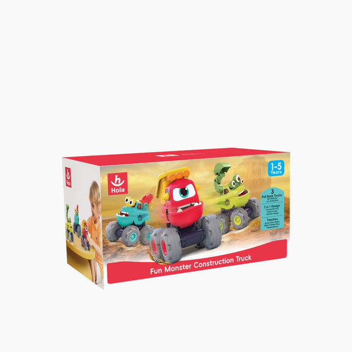 Hola Fun Monster Construction Truck Set