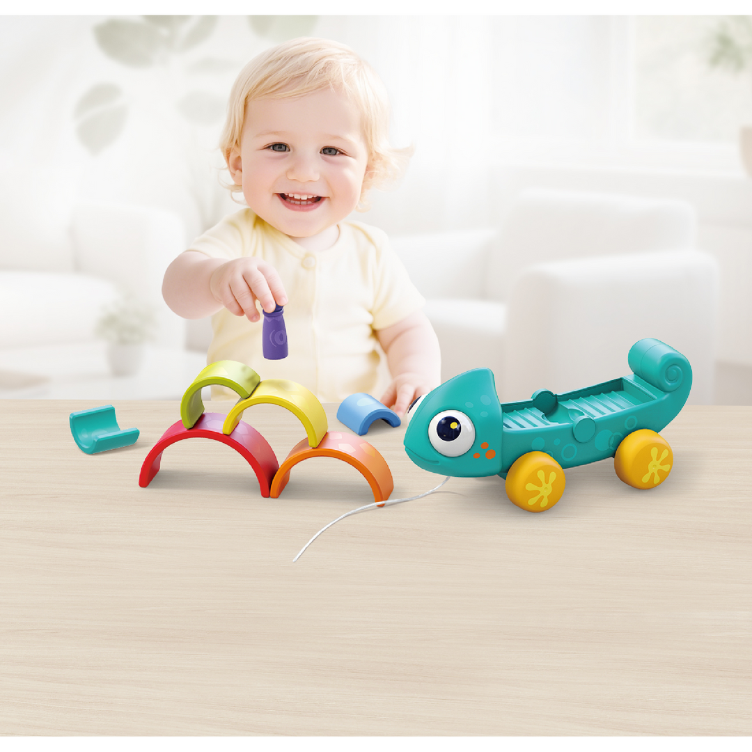Hola Rainbow Chameleon Stacking Toy