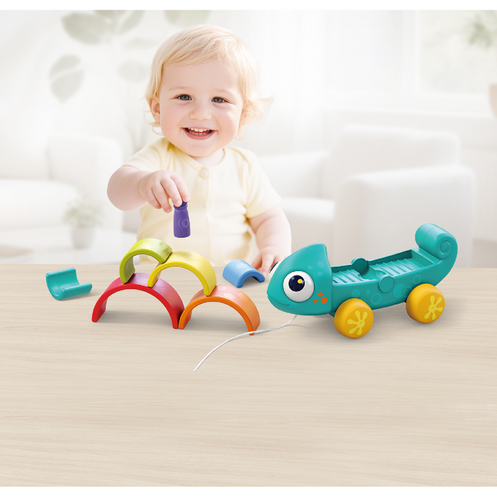 Hola Rainbow Chameleon Stacking Toy