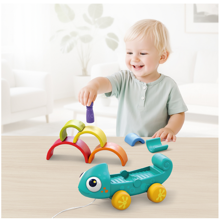 Hola Rainbow Chameleon Stacking Toy