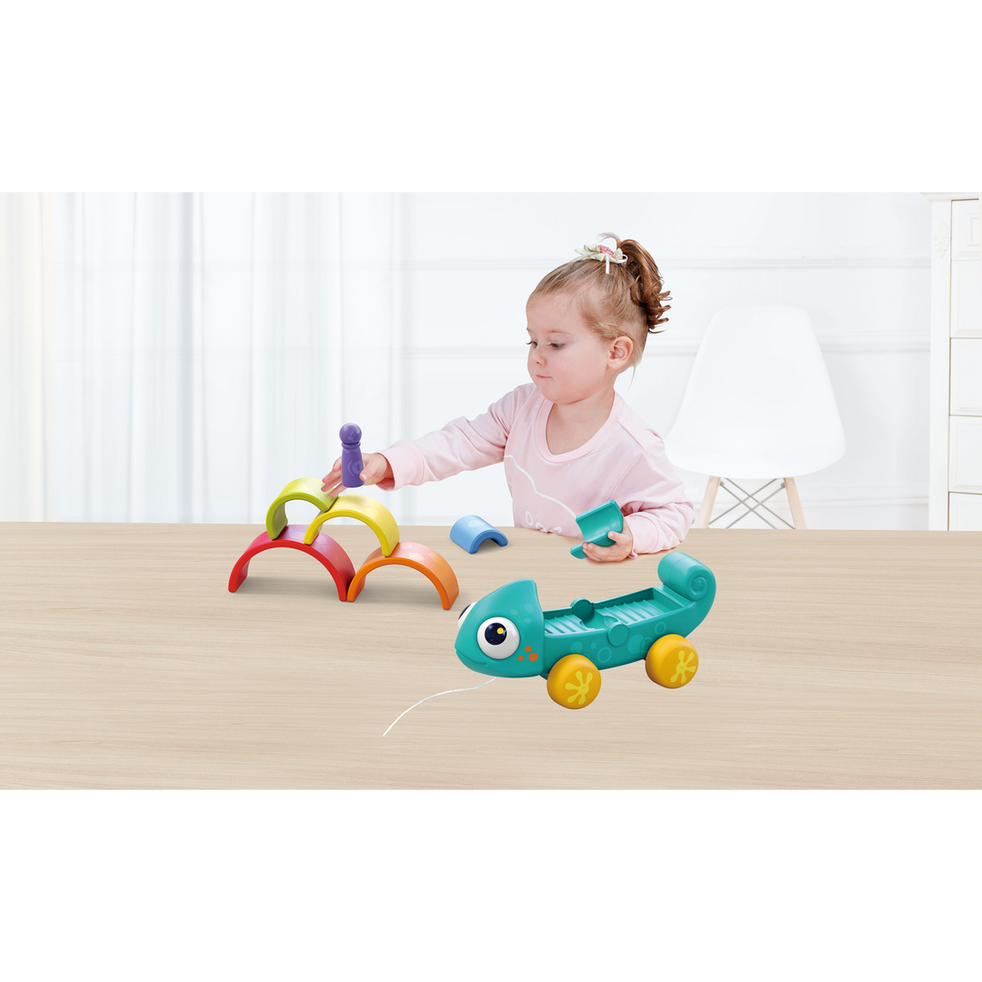 Hola Rainbow Chameleon Stacking Toy