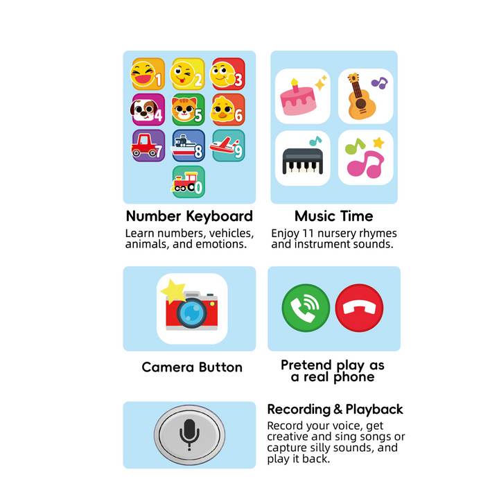 Hola Record &amp; Learn Baby Toy Phone