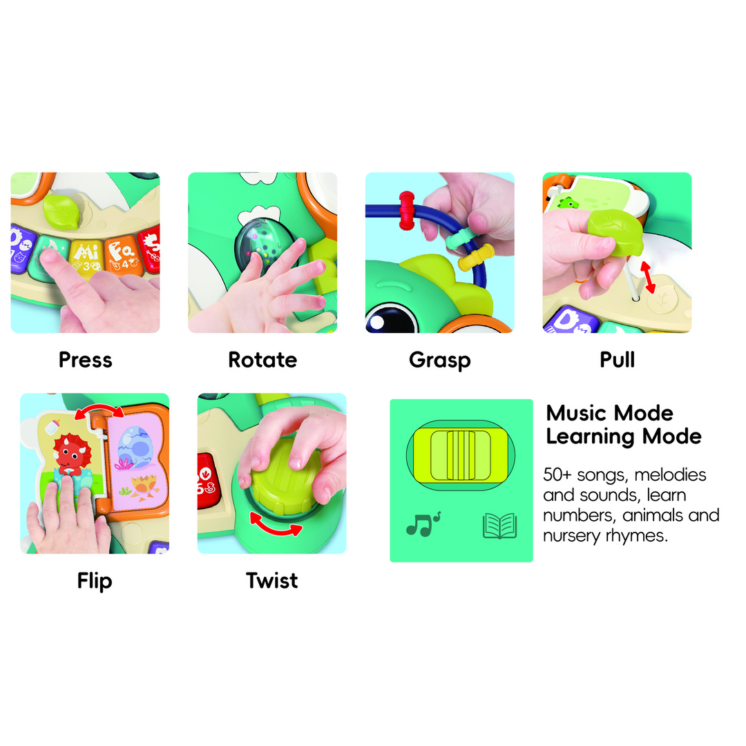 Hola 2-In-1 Discover Dinosaur Musical Toy