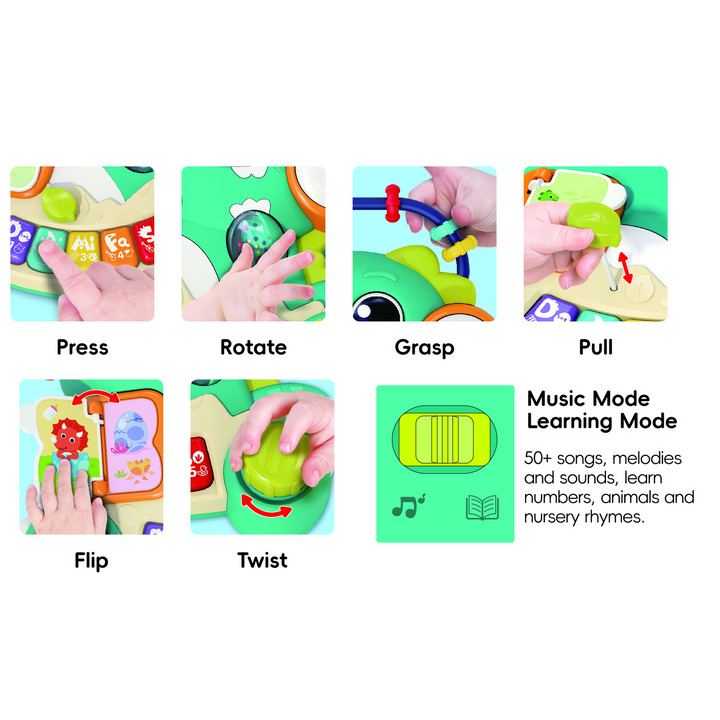 Hola 2-In-1 Discover Dinosaur Musical Toy