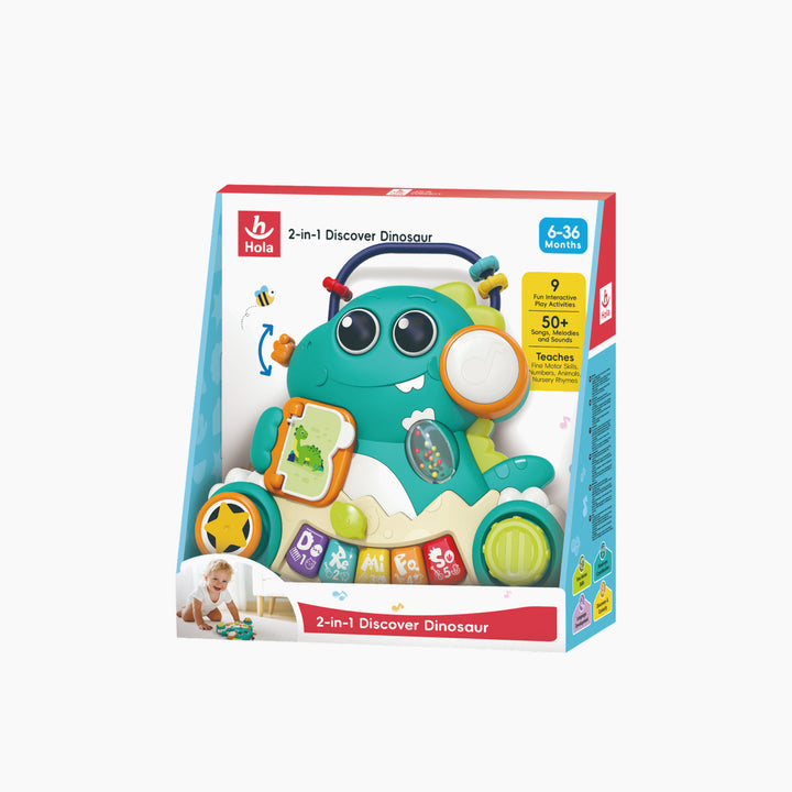 Hola 2-In-1 Discover Dinosaur Musical Toy
