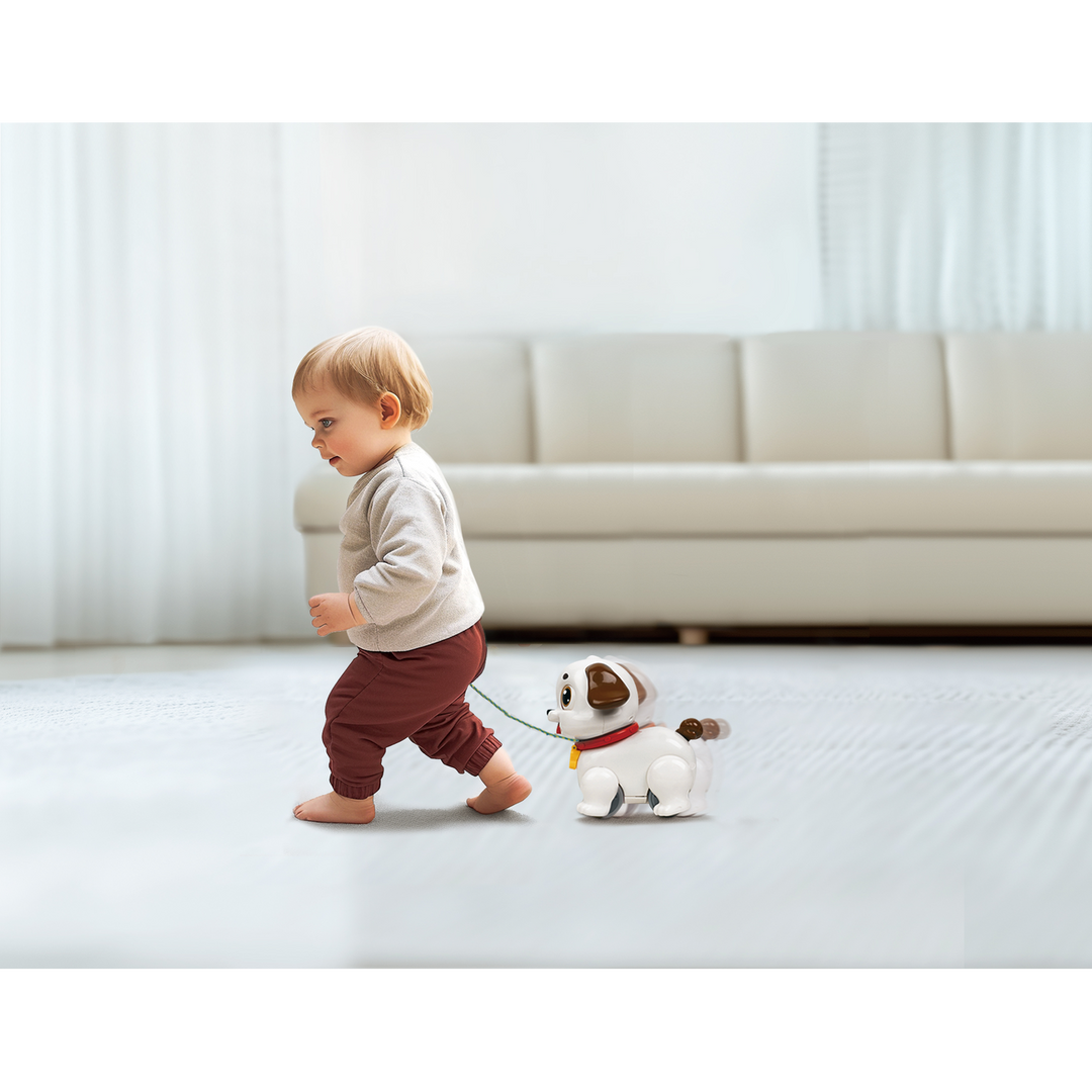 Hola Crawl &amp; Pull Along Learning Puppy Toy