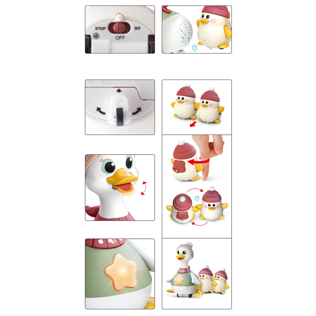 Hola Waddling Duck Family Baby Toy