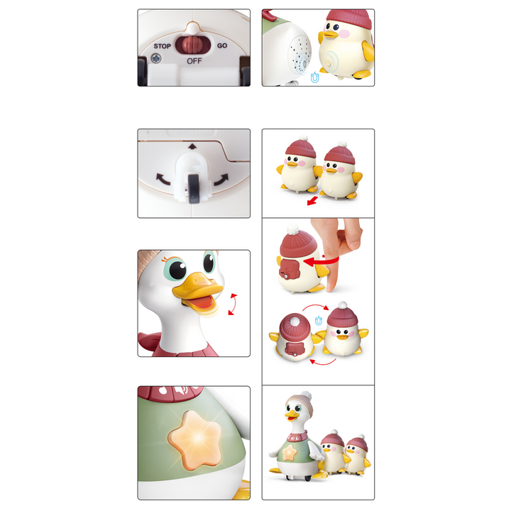 Hola Waddling Duck Family Baby Toy