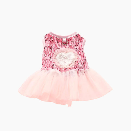 Heart Sequin Tutu Dress