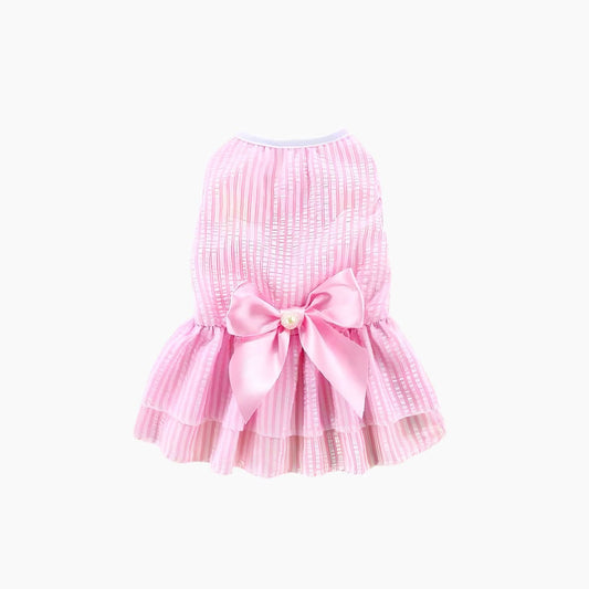 Vertical Striped Skirt Summer Pet