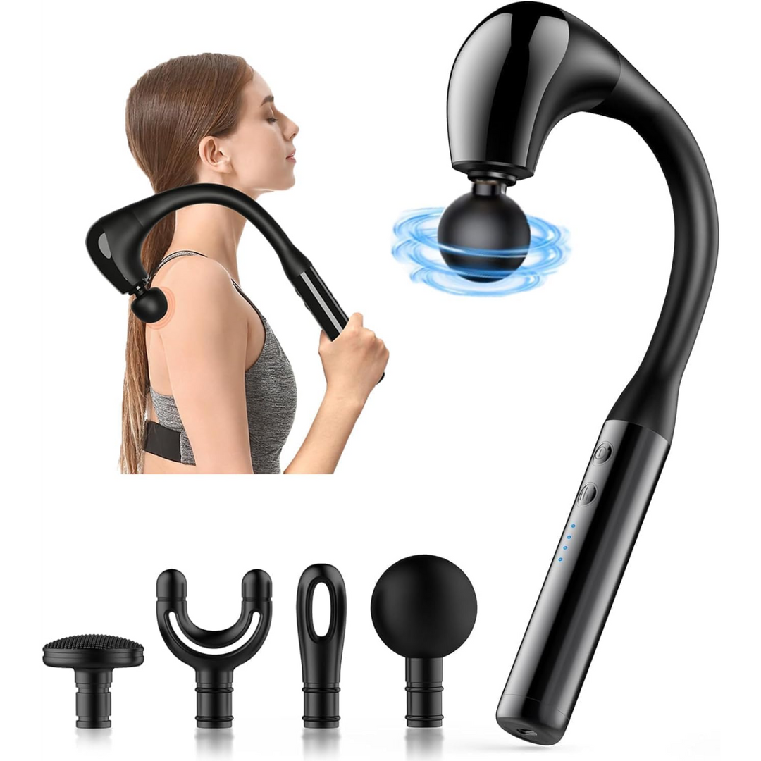 HELIMIX Massage Straightener with Back Handle
