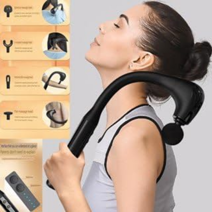 HELIMIX Massage Straightener with Back Handle