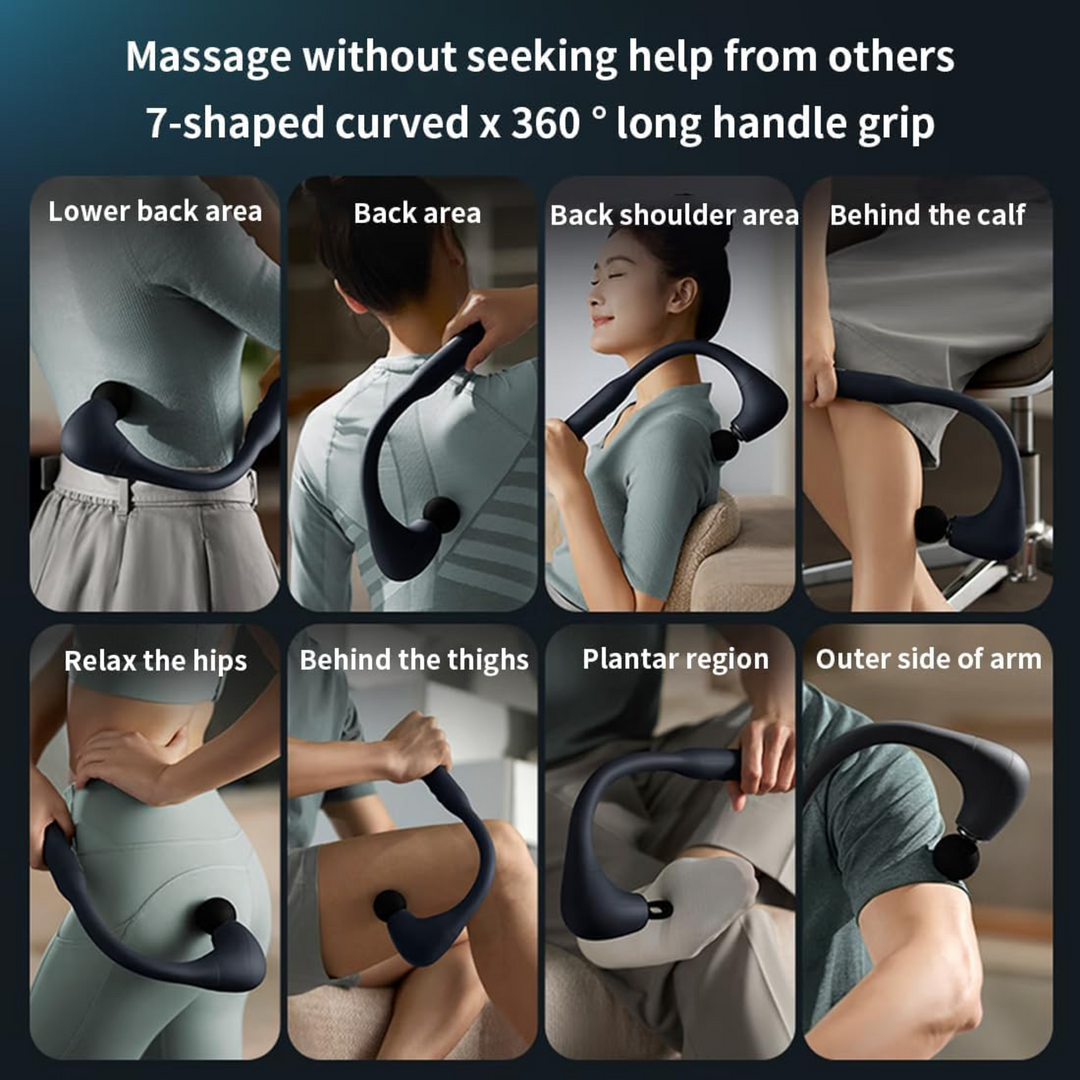 HELIMIX Massage Straightener with Back Handle