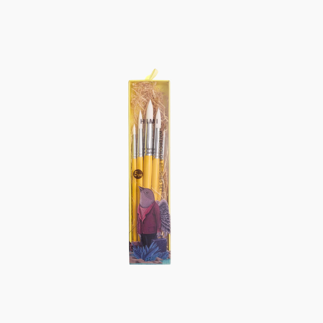 Himi 5-Pc Brush Set - 5 Liner Brushes (Yellow Edition)