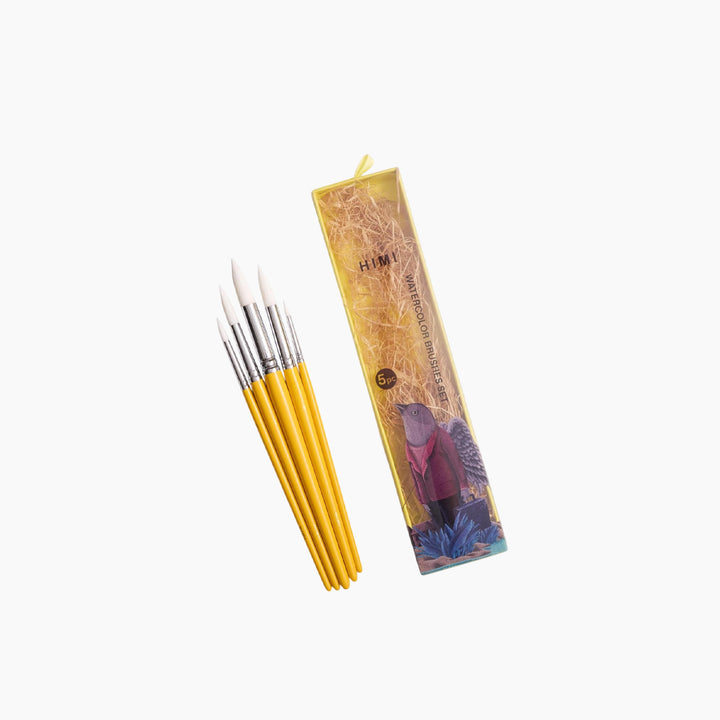Himi 5-Pc Brush Set - 5 Liner Brushes (Yellow Edition)