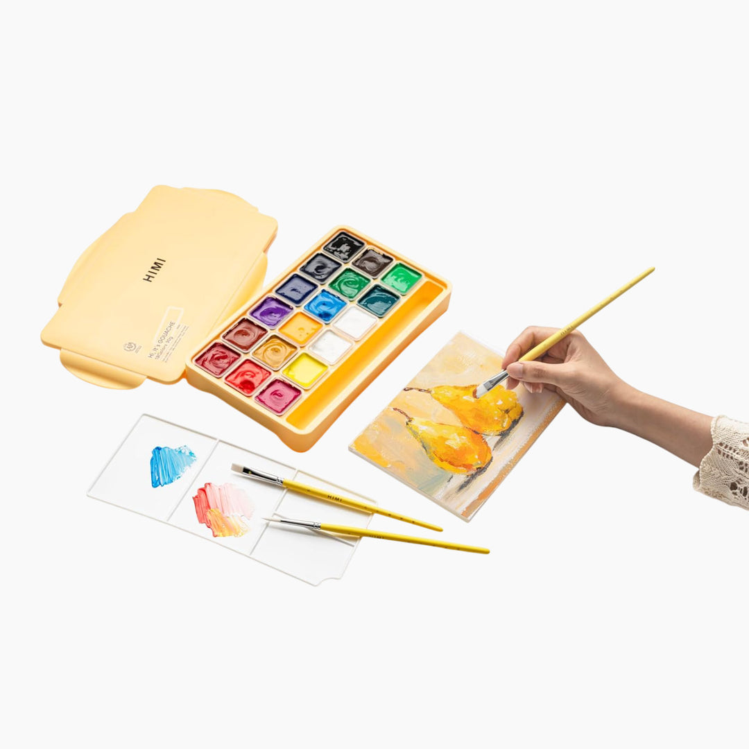 Himi 5-Pc Brush Set - 5 Liner Brushes (Yellow Edition)
