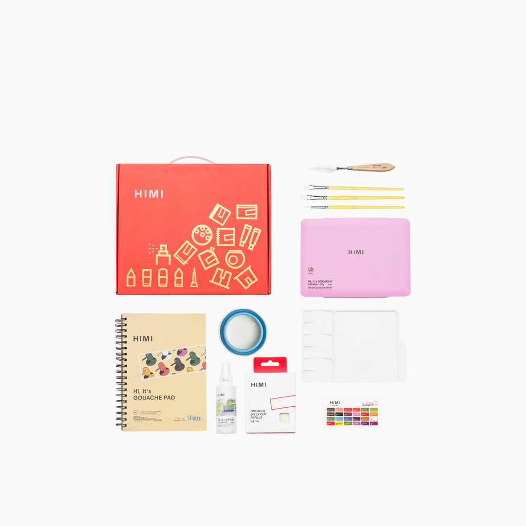 Himi Jelly Cup Gouache Paint Kit (37 Pcs)