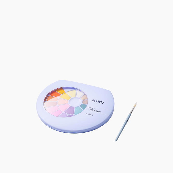 Himi Solid Watercolor Paint Set - 38 Colors in Pans (Blue Case)