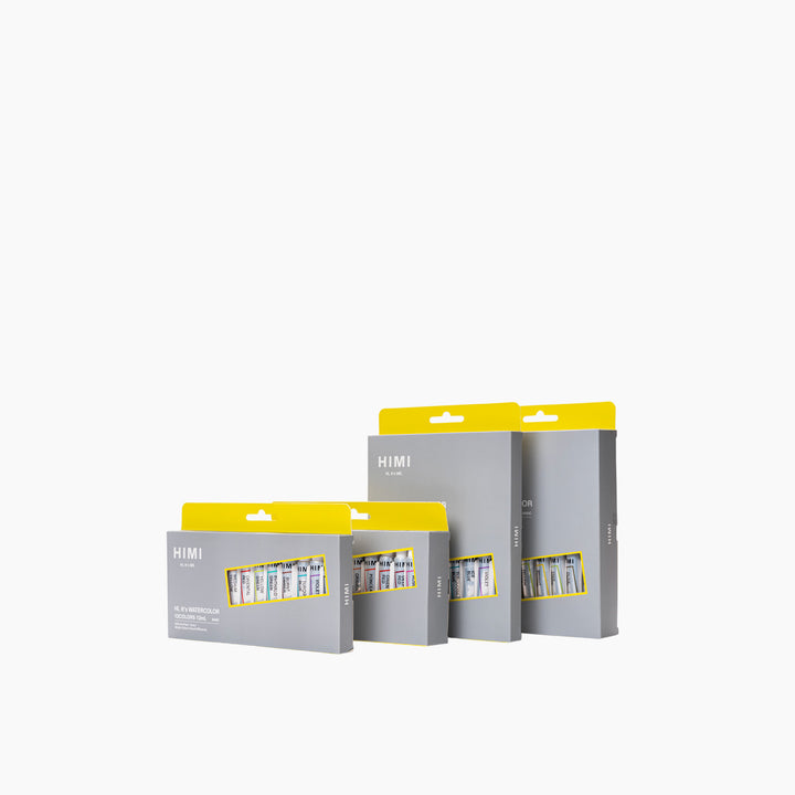 Himi Tube Watercolor Paint Set - 12ml x12 Colors