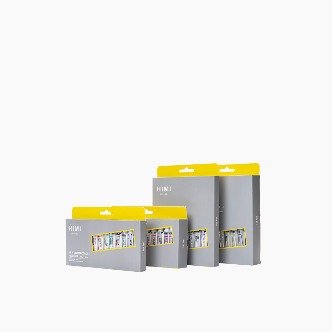 Himi Tube Watercolor Paint Set - 12ml x24 Colors