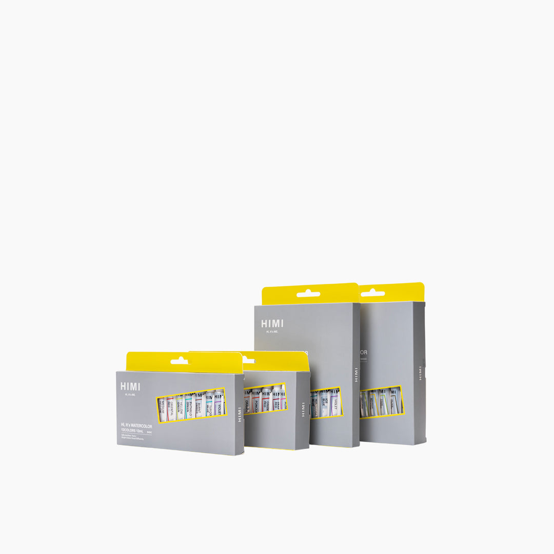 Himi Tube Watercolor Paint Set - 12ml x36 Colors