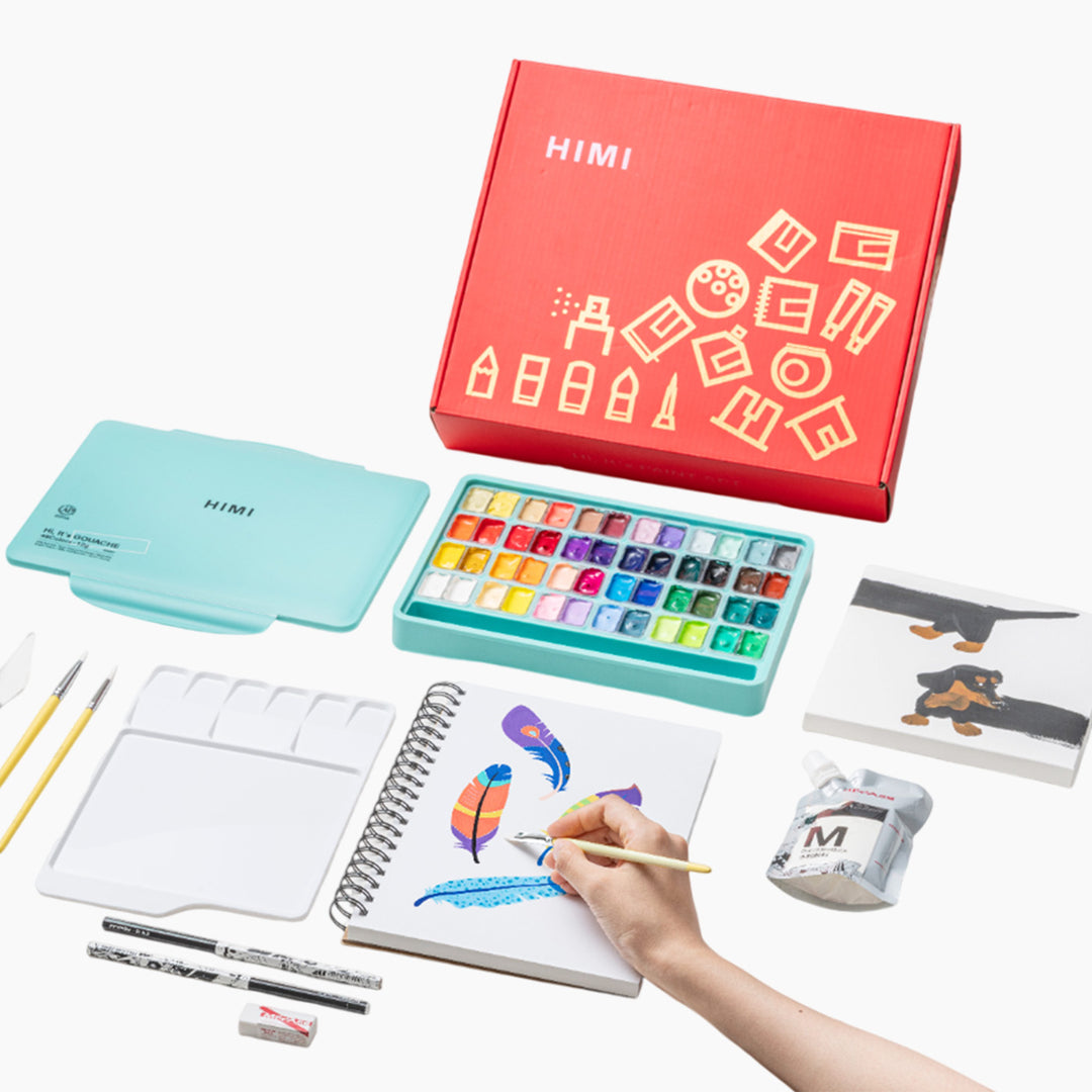 Himi Twin Cup Gouache Paint Kit (60 Pcs)