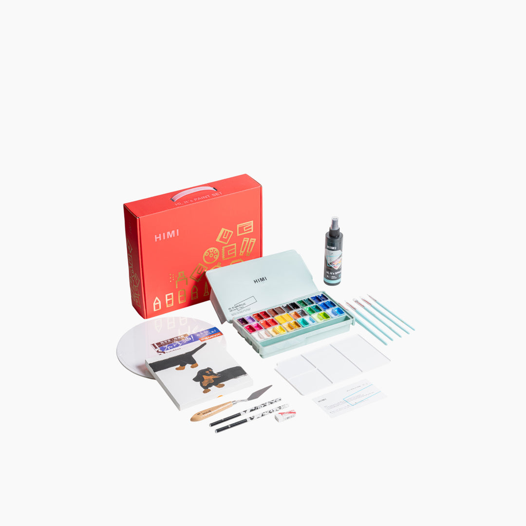 Himi Twin Cup Jelly Acrylic Paint Kit (50 Pcs)