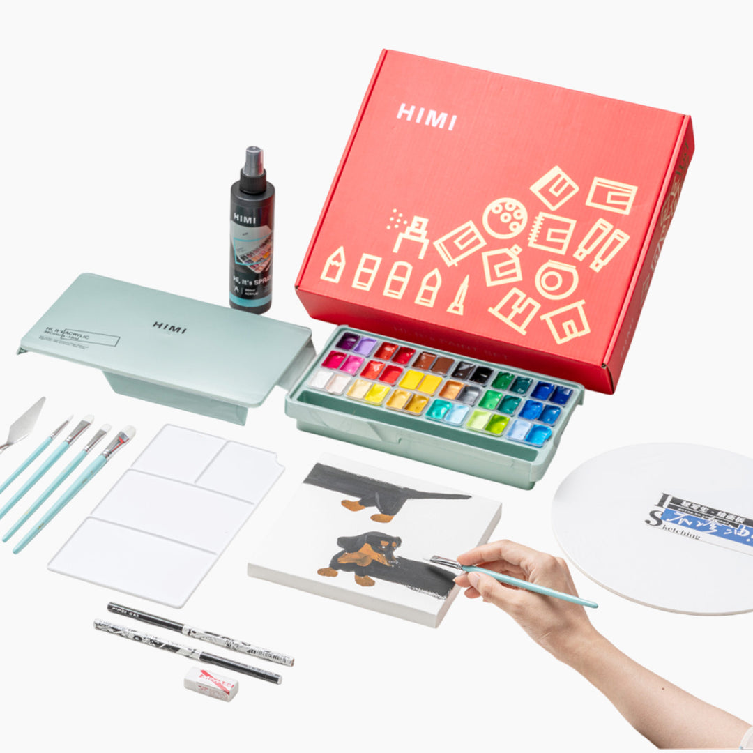 Himi Twin Cup Jelly Acrylic Paint Kit (50 Pcs)