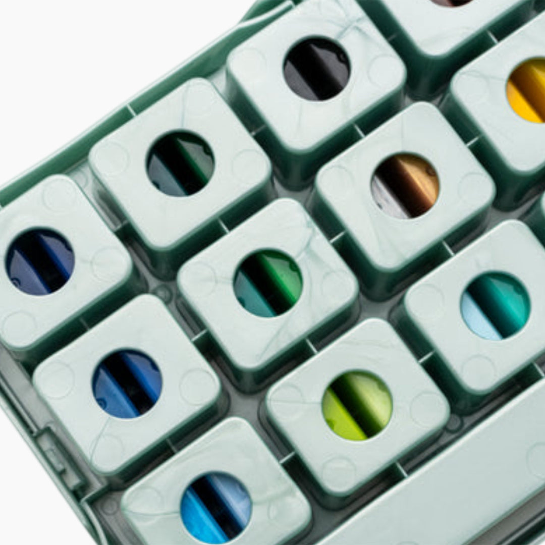 Himi Twin Cup Jelly Acrylic Paint Set - 12ml x36 Colors (Green Case)