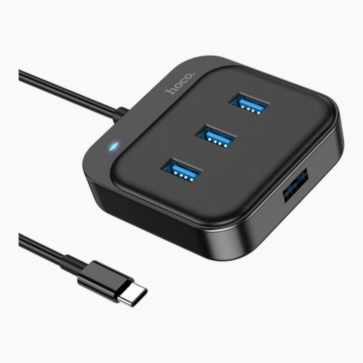 HOCO HB31 4-in-1 Type-C to four USB 3.0 ports converter