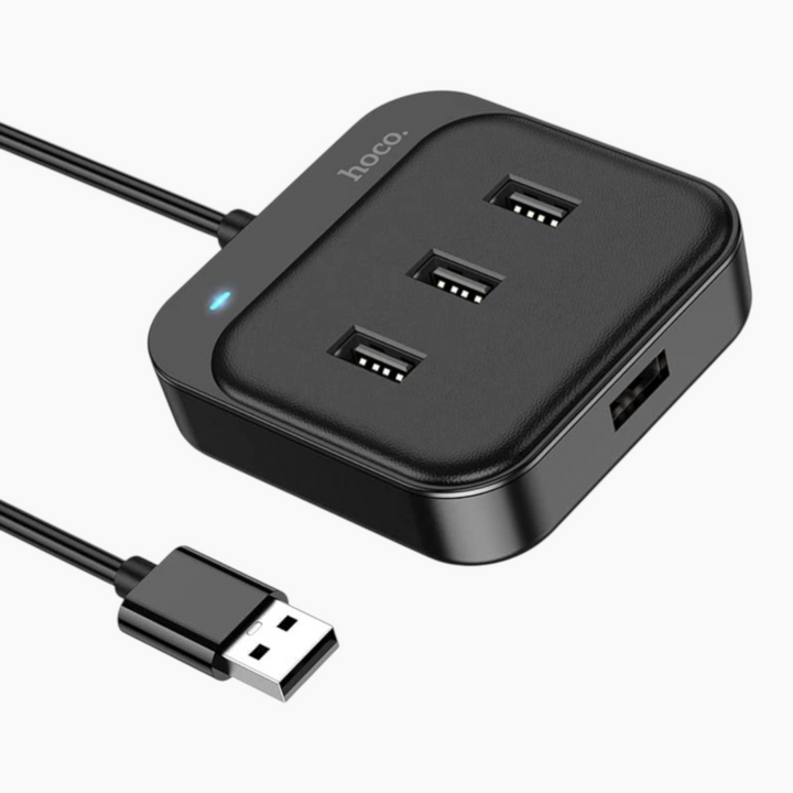 HOCO HB31 4-in-1 USB to USB 2.0 converter with four ports