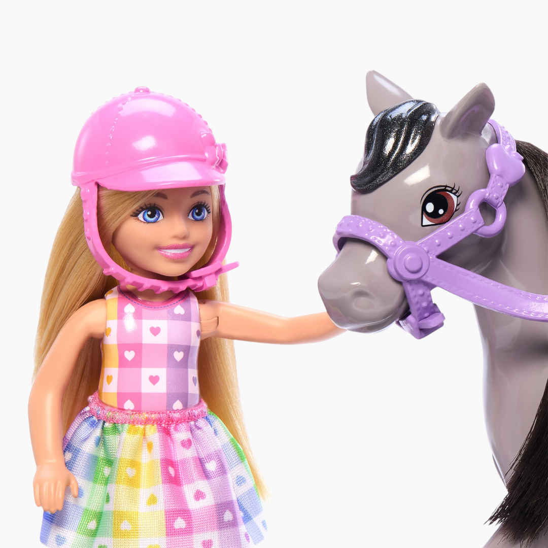 Mattel Barbie Club Chelsea &amp; Pony- Blonde