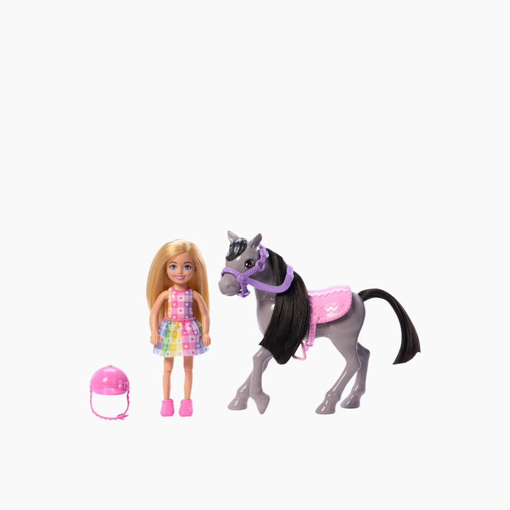 Mattel Barbie Club Chelsea &amp; Pony- Blonde