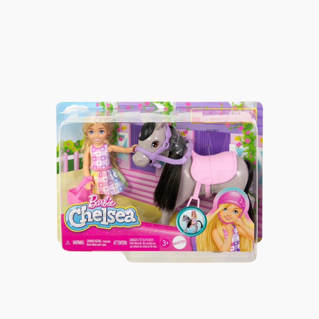Mattel Barbie Club Chelsea &amp; Pony- Blonde
