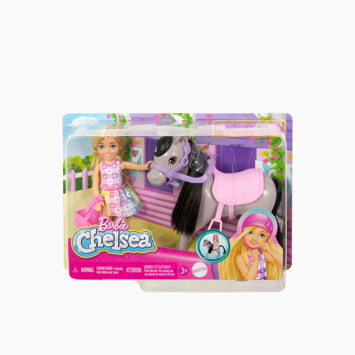 Mattel Barbie Club Chelsea &amp; Pony- Blonde