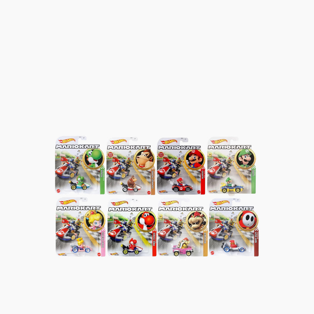Hot Wheels Mario Kart Replica Asst 8 pcs