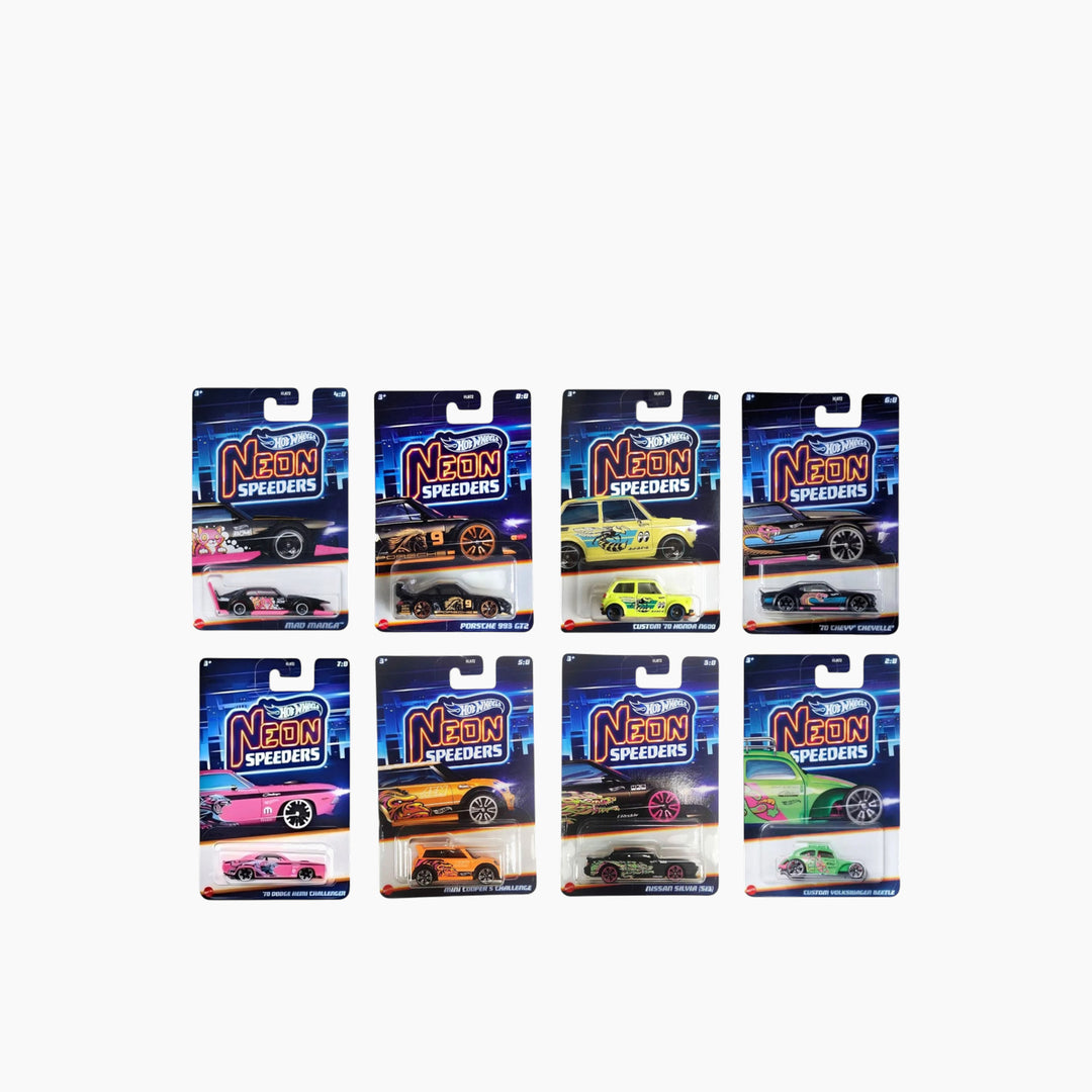 Hot Wheels Themed Neon Speeders Asst. 10 pcs