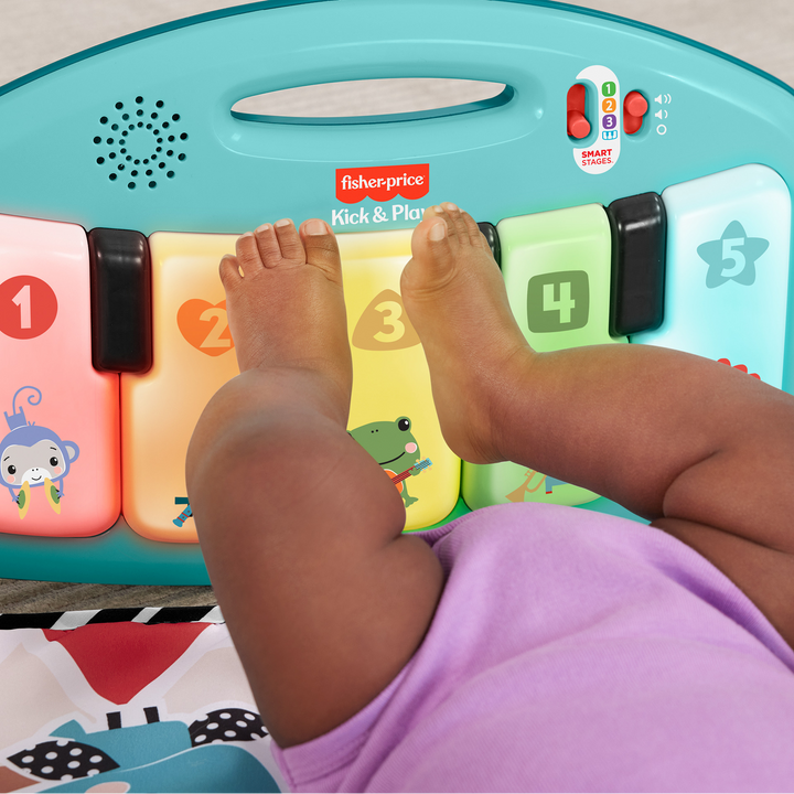 Mattel Glow &amp; Grow Kick &amp; Play Piano Gym