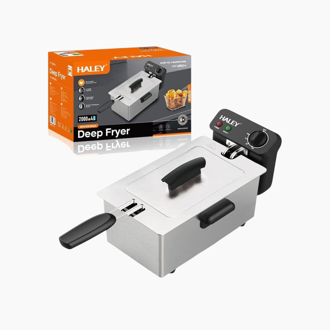 Haley Steel Electric Deep Fryer, 4L