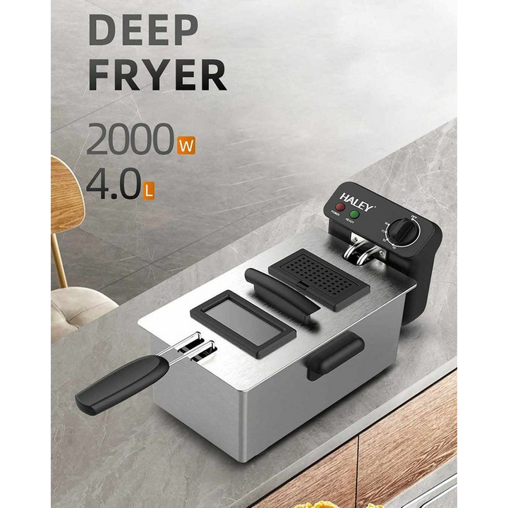 Haley Steel Electric Deep Fryer, 4L