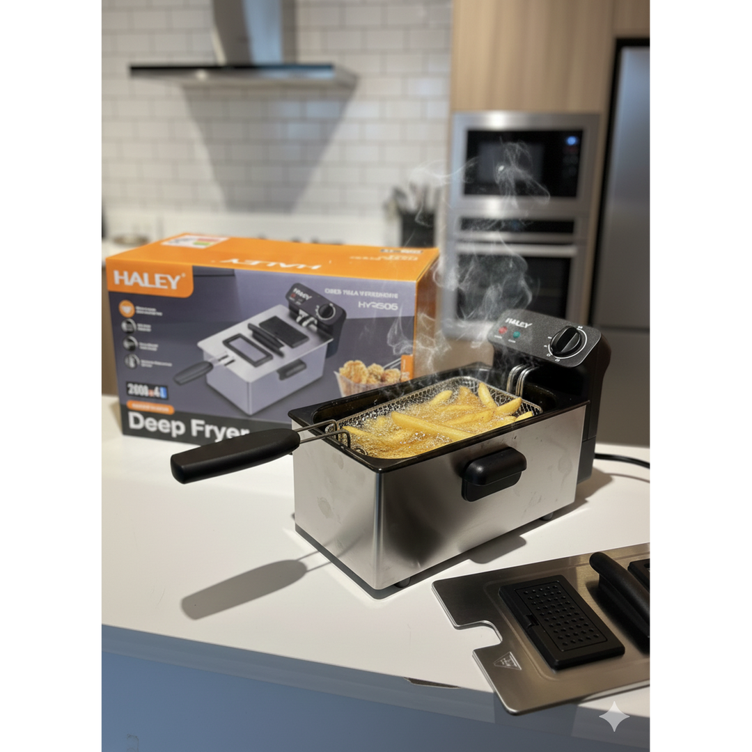 Haley Steel Electric Deep Fryer, 4L