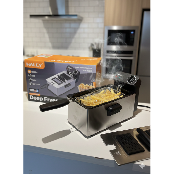 Haley Steel Electric Deep Fryer, 4L