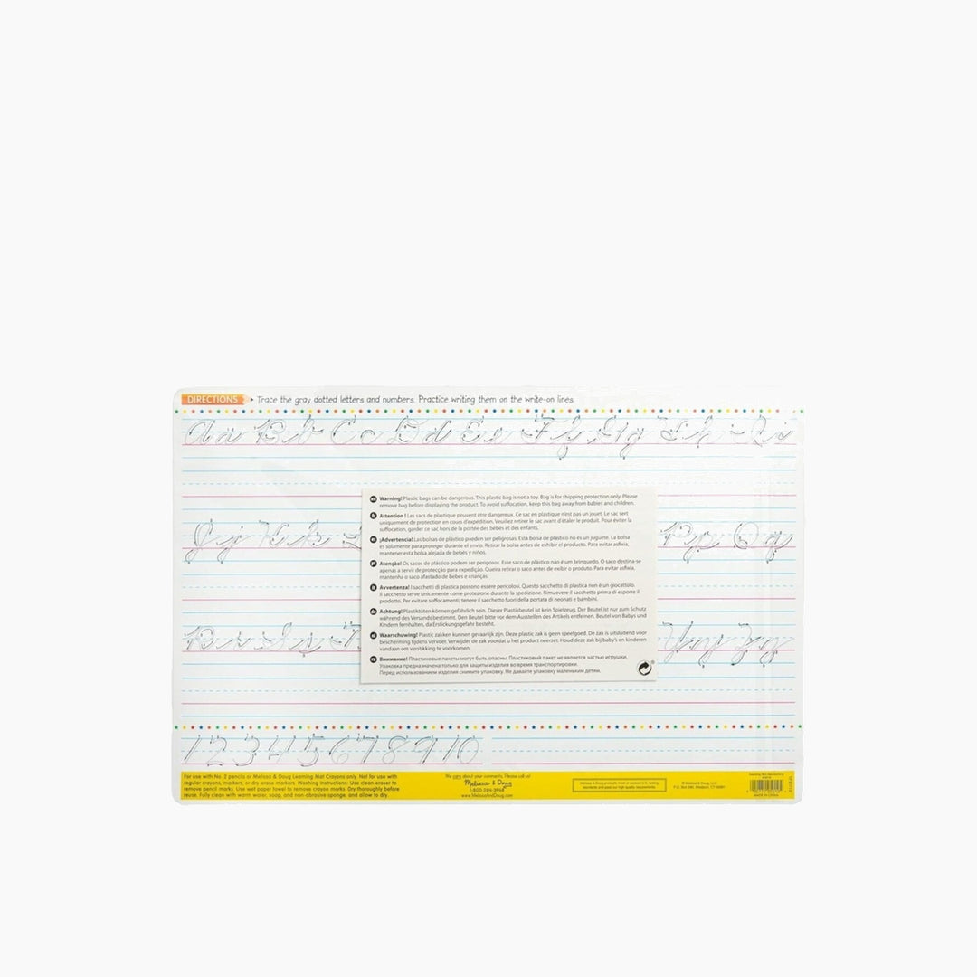 Melissa &amp; Doug Handwriting Write-A-Mat for handwriting practice