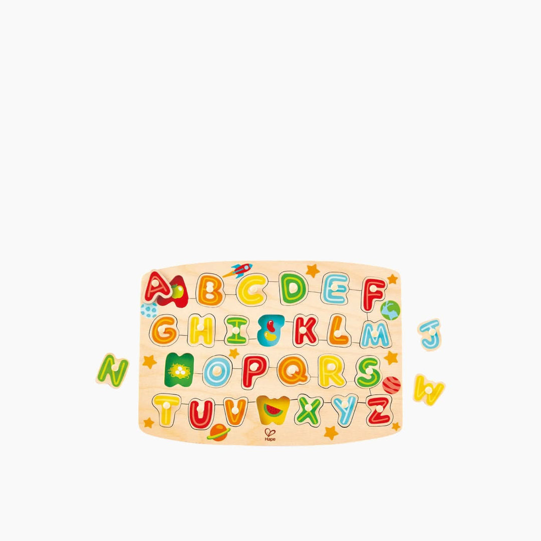 Hape Wooden Alphabet Peg Puzzle