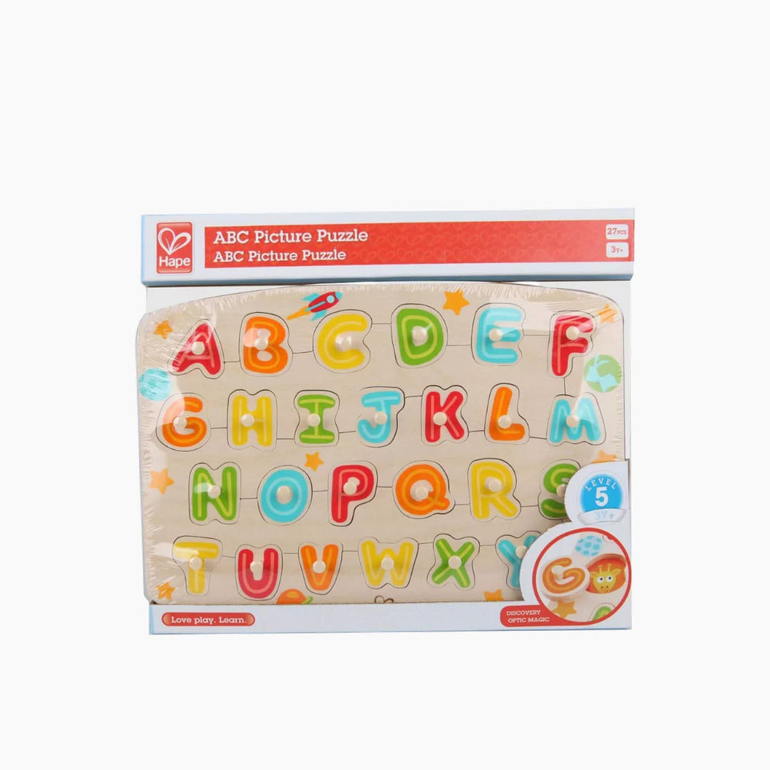 Hape Wooden Alphabet Peg Puzzle