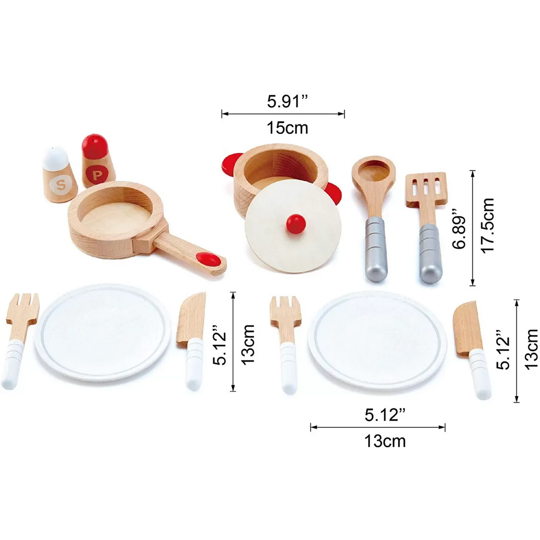 HapeCook_ServeSet_WoodenKitchenPlaySetforPretendCookingandServingFun6943478019362_3_framed - HUNA